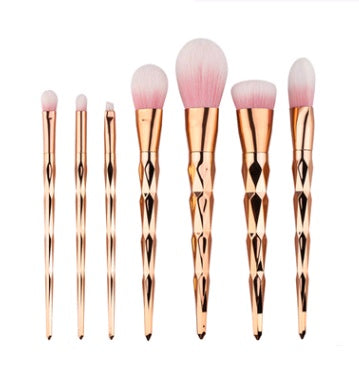 EdiJonah® 7 makeup brushes, makeup tools, diamond makeup brush foundation brush
