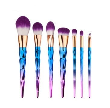 EdiJonah® 7 makeup brushes, makeup tools, diamond makeup brush foundation brush