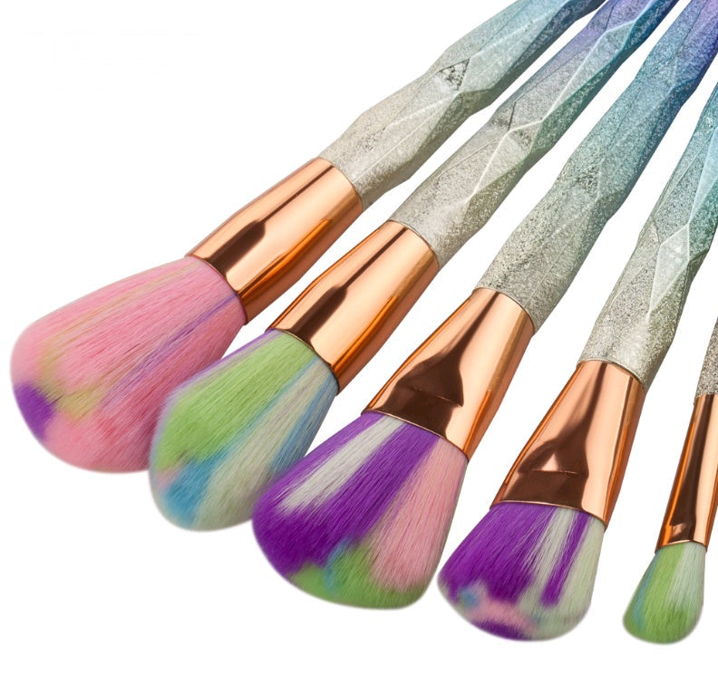 EdiJonah® 7 makeup brushes, makeup tools, diamond makeup brush foundation brush