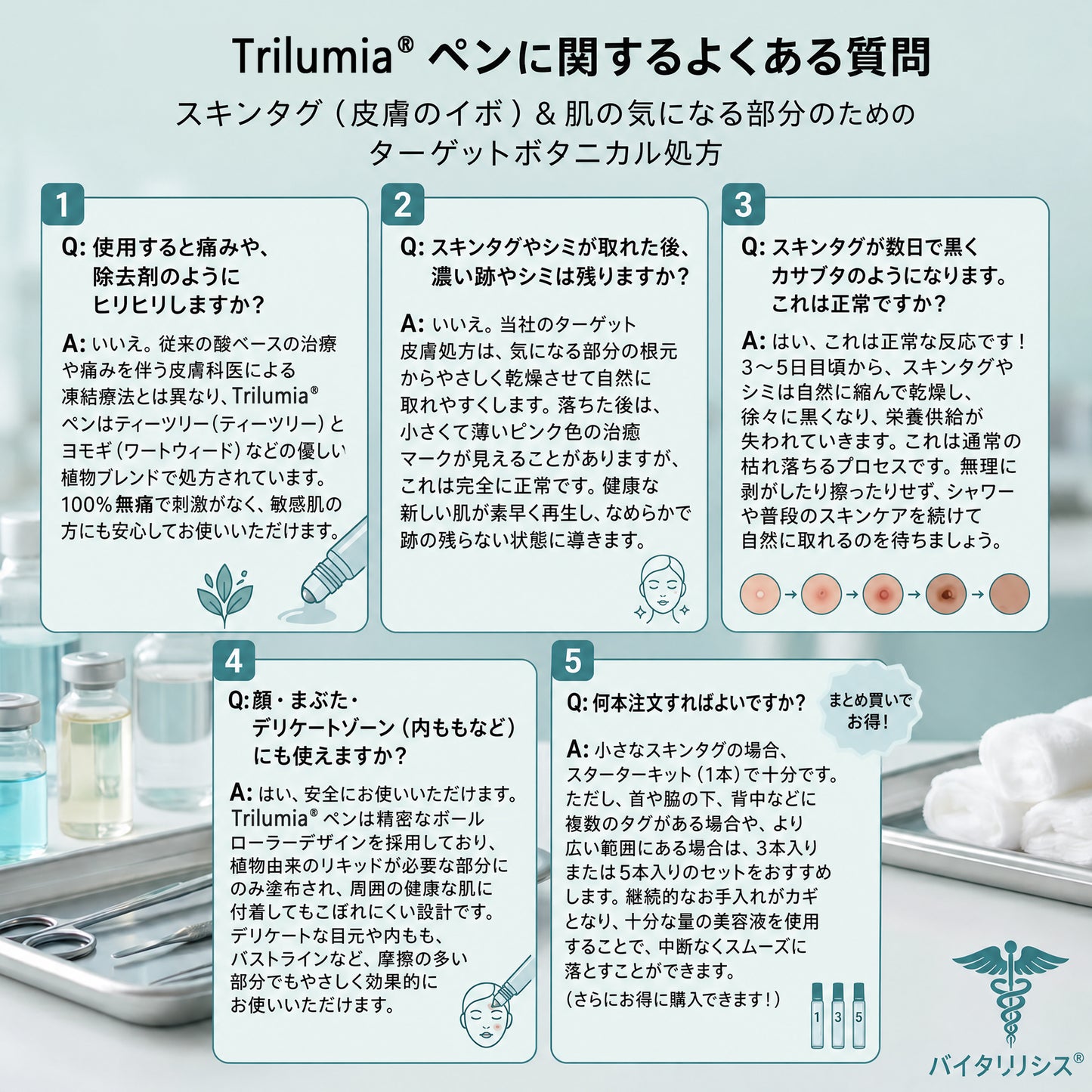 公式ブランドストア 🐉|🥇Trilumia® 7日間 タグ＆スポットイレーサー（無痛・跡残りゼロのローラーボール）