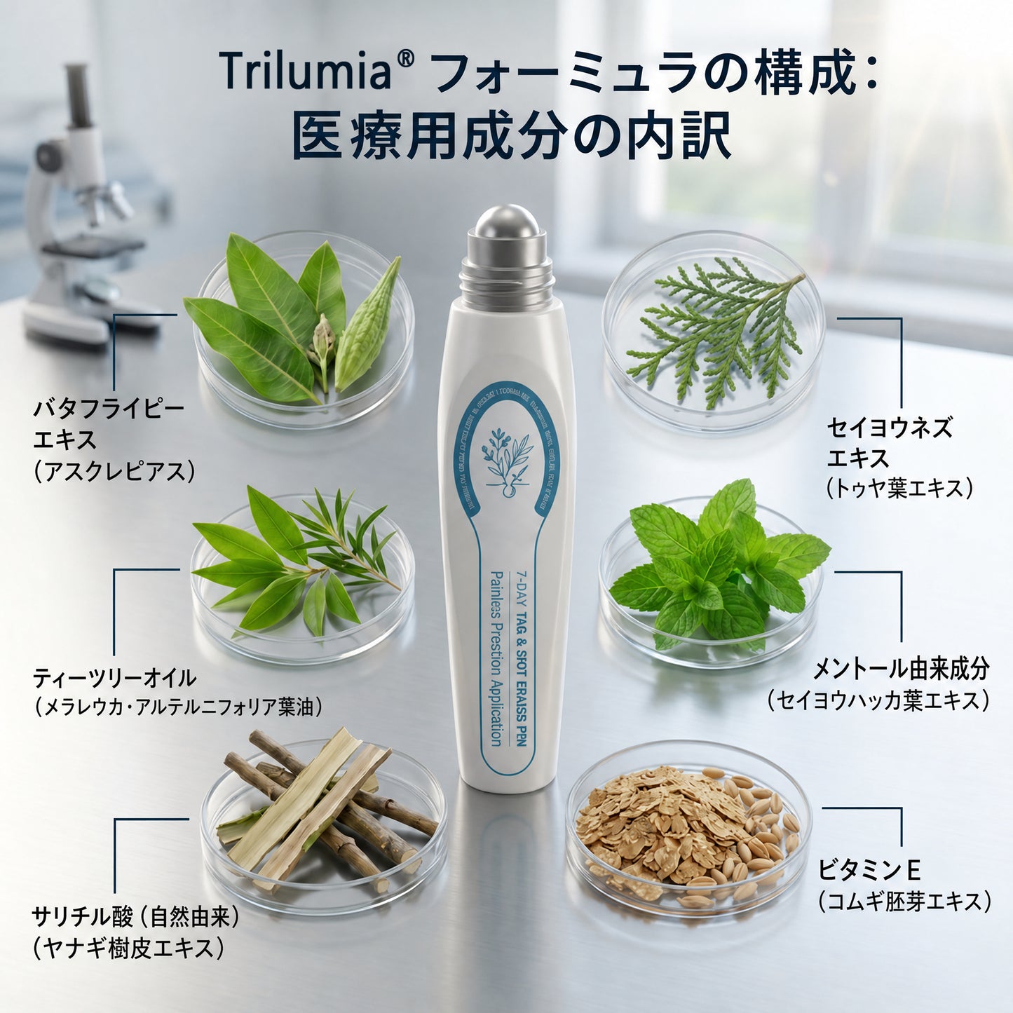 公式ブランドストア 🐉|🥇Trilumia® 7日間 タグ＆スポットイレーサー（無痛・跡残りゼロのローラーボール）