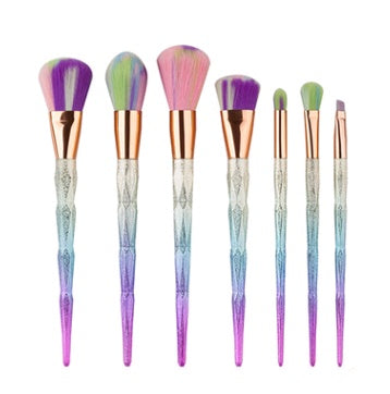 EdiJonah® 7 makeup brushes, makeup tools, diamond makeup brush foundation brush