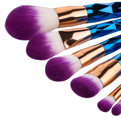 EdiJonah® 7 makeup brushes, makeup tools, diamond makeup brush foundation brush