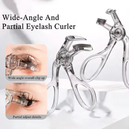 EdiJonah® Dual-Type Eyelash Curler with Comb – Wide & Partial Clip Options, Waterproof, Long-Lasting, Natural Curl