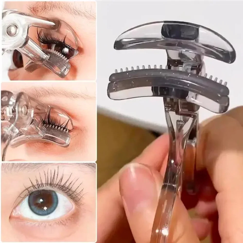 EdiJonah® Dual-Type Eyelash Curler with Comb – Wide & Partial Clip Options, Waterproof, Long-Lasting, Natural Curl